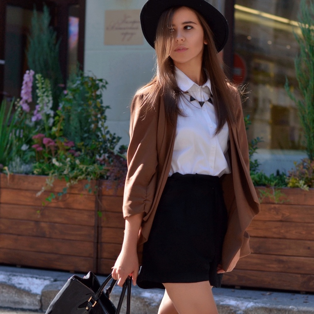 chocolate colored blazer